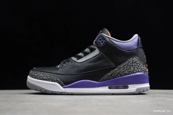 Black 3 Court Air Jordan Purple CT8532-050 CT8532-050 Retro 1103